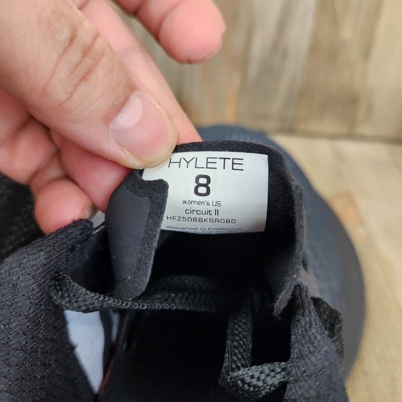 Womens Hylete circuit II size 8 Black Athletic Fitness Trainers Vibram Shoes - Picture 7 of 8